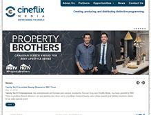 Tablet Screenshot of cineflix.com